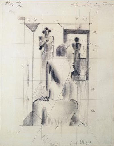 Figures in a Room by Oskar Schlemmer